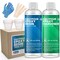 Epoxy Resin and Hardener Kit for Jewelry DIY Art Crafts, Tumbler, Craft Casting Resin - Crystal Clear Resin Kit with 8 OZ Resin, 8 OZ Hardener, 4 Mixing Sticks, Epoxy Spreader, Instruction